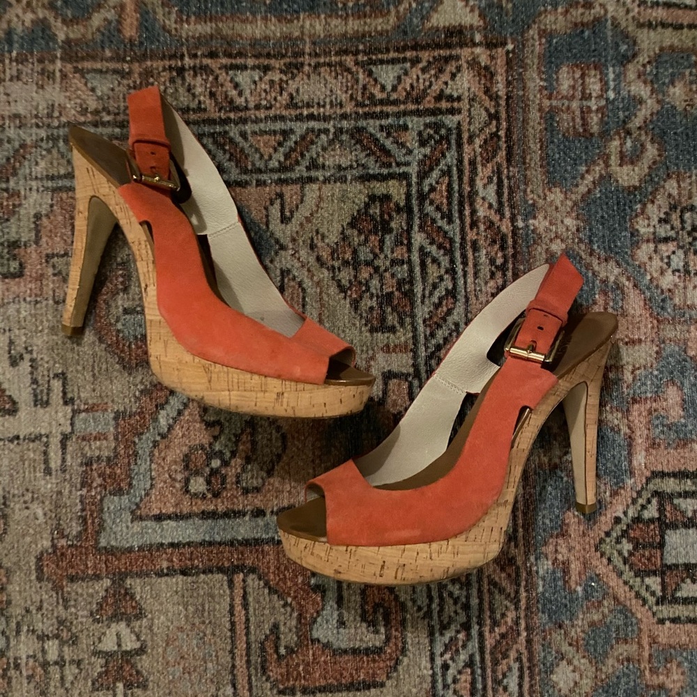 Michael Michael Kors Cork Peep Toe Heel